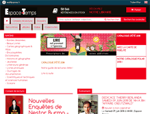 Tablet Screenshot of espacetemps.com